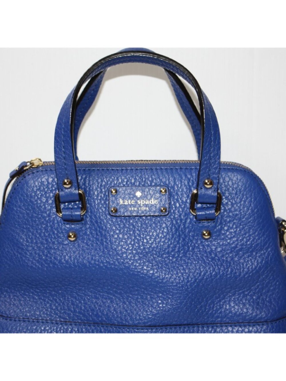 Kate Spade New York Grove Court Maise Purse Small Leather Bag in Yves Blue Color - Picture 5 of 10